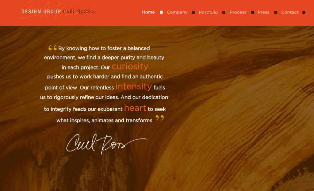 Design Group Carl Ross Website